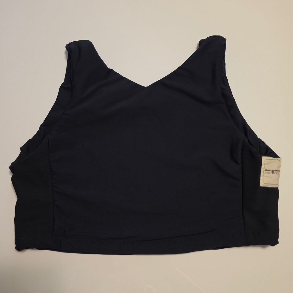 For Them Binder Max Solid Black Sleeveless Crop Top Chest Binder Size Hypnotic